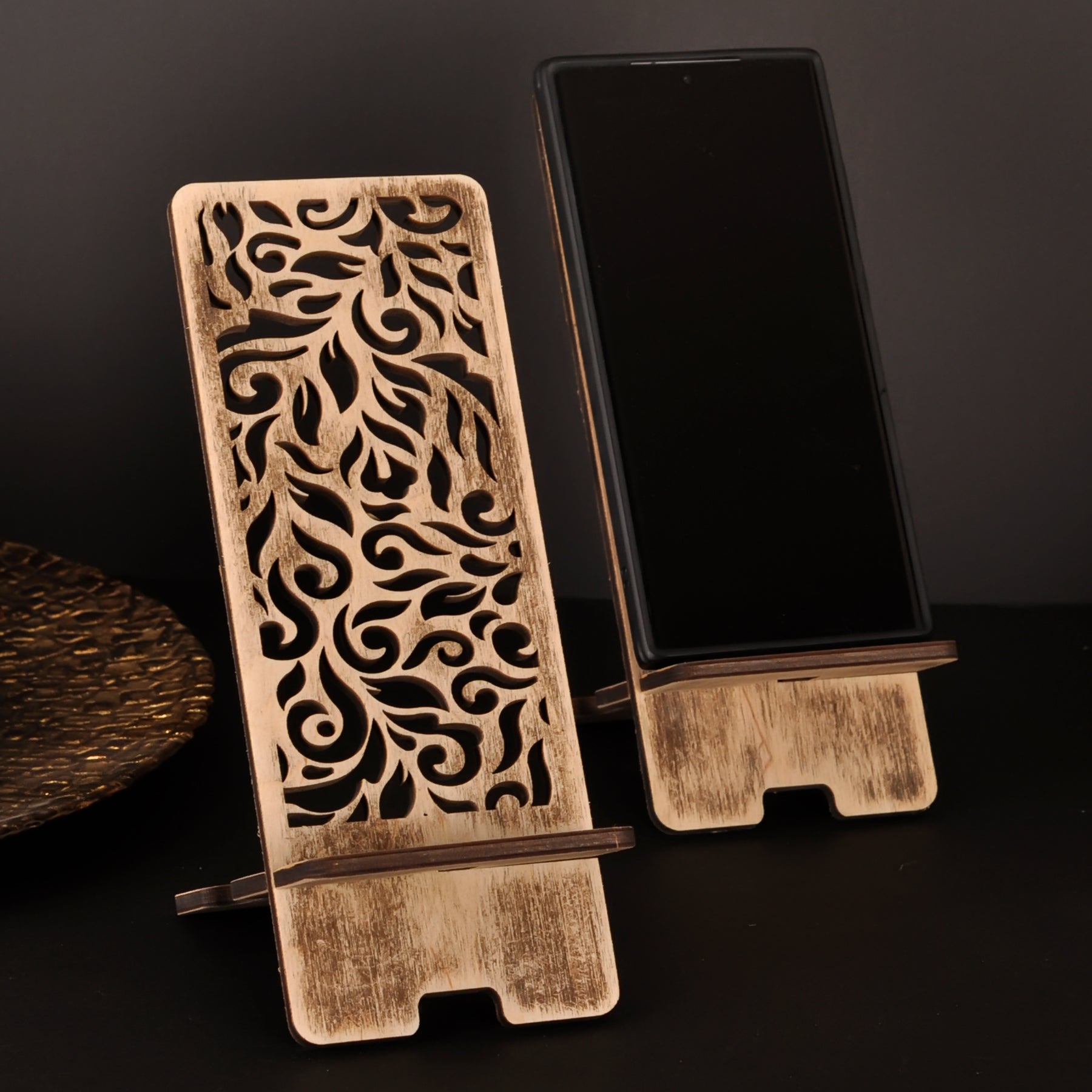 Дерев'яна підставка під телефон PT39_B